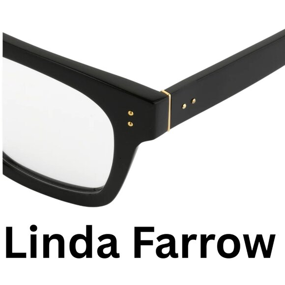 New Authentic  Linda Farrow Black Eyeglasses LFL/71/1  Hand Made Japan - Picture 3 of 6